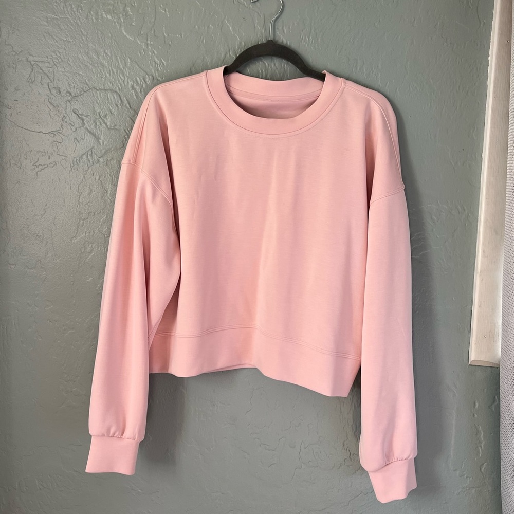 Lululemon softstreme pullover light pink